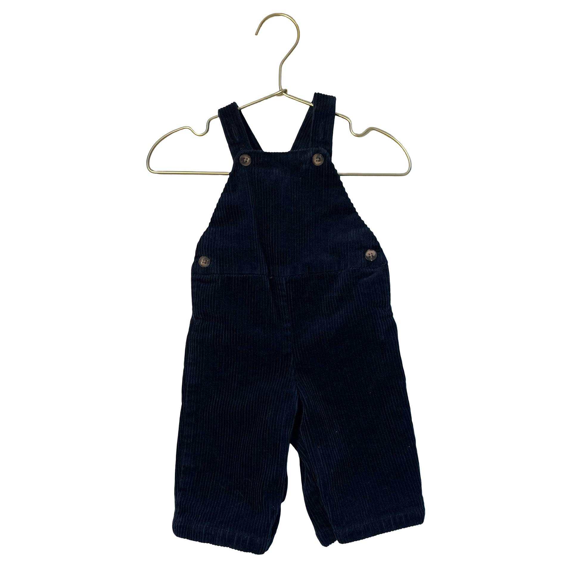 Amazon Essentials x Sofia Grainge Navy Corduroy Overalls - Size 0-3 Mo