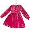 Crewcuts Pink Crushed Velvet Dress - Size 8