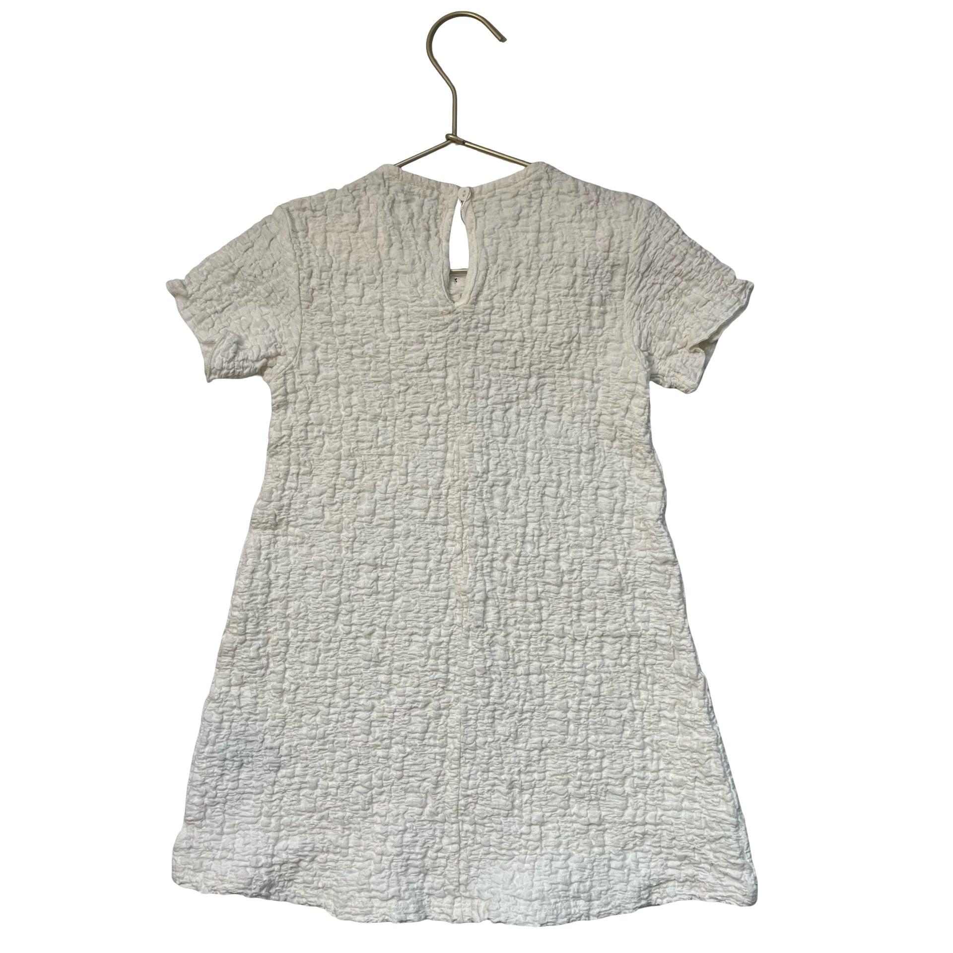 H&M Ivory Dress, Black Bow - Size 3T