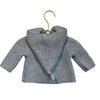 Nordstrom Gray Cotton Hooded Cardigan Sweater - Size 3 Mo