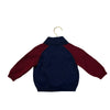 Janie and Jack Navy & Burgundy Cotton Shawl-Neck Cardigan Sweater - Size 6-12 Mo
