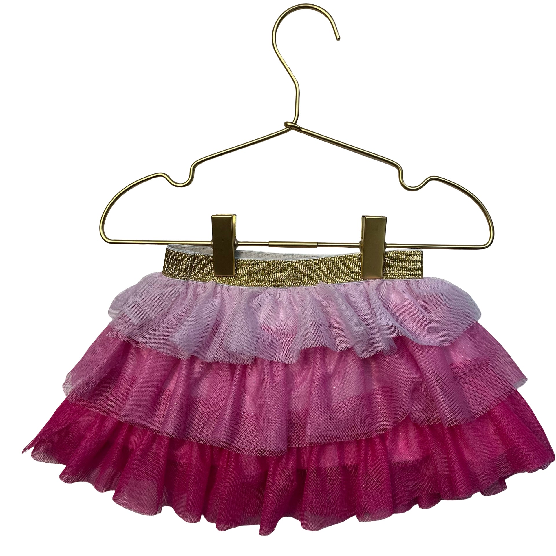 Sweet Wink Pink Tiered Tulle Skirt - Size 1-2Y