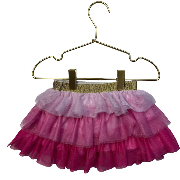 Sweet Wink Pink Tiered Tulle Skirt - Size 1-2Y