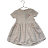 Picnik Pale Pink & Metallic Striped Dress - Size 3Y