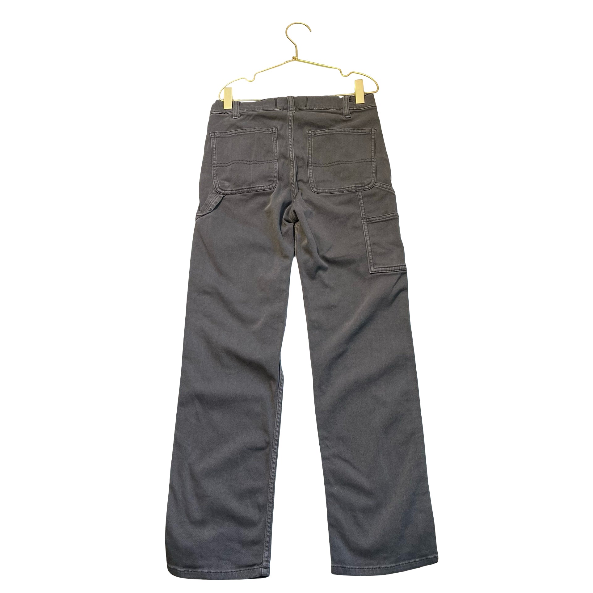 Abercrombie Kids 'Loose Fit' Dark Gray Carpenter Pants - Size 9-10