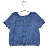 Zara Purple & Black Flower Print Top - Size 3-4