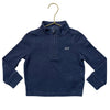 Vineyard Vines Navy Striped Quarter-Zip Pullover - Size 2T