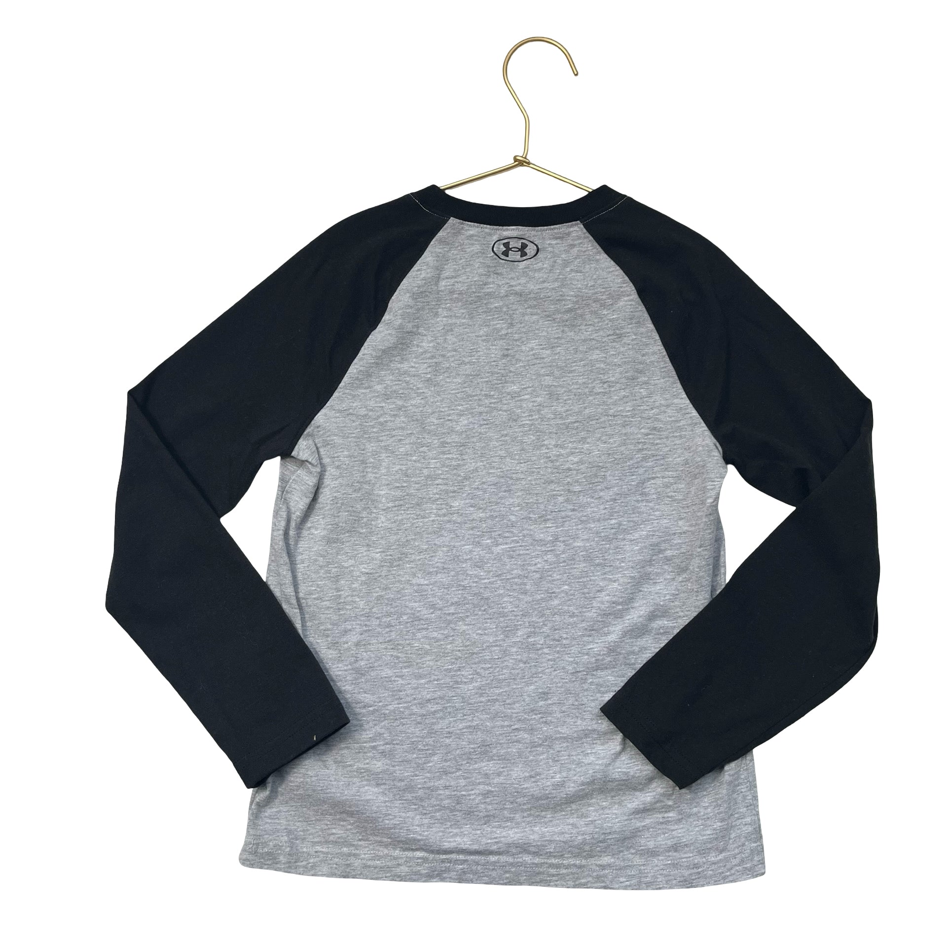 Under Armour Gray & Black Logo Shirt - Size YSM 8