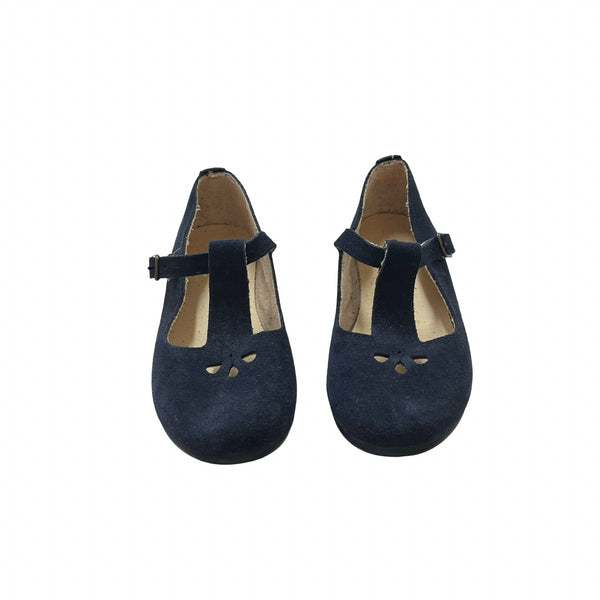 Childrenchic Navy Suede Mary Jane Shoes - Size 28 (11)