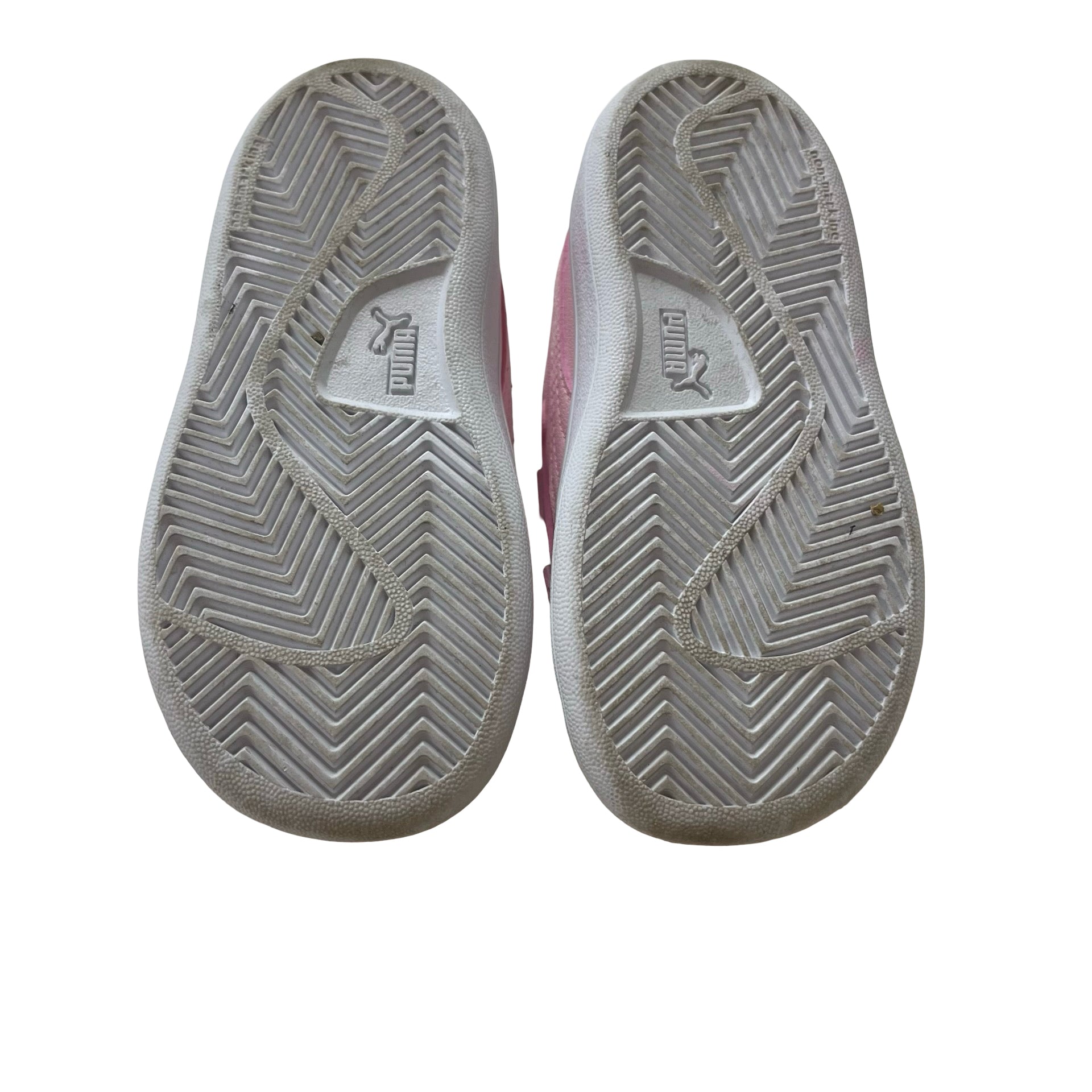 Puma Pink Velcro Sneakers - Size 6C
