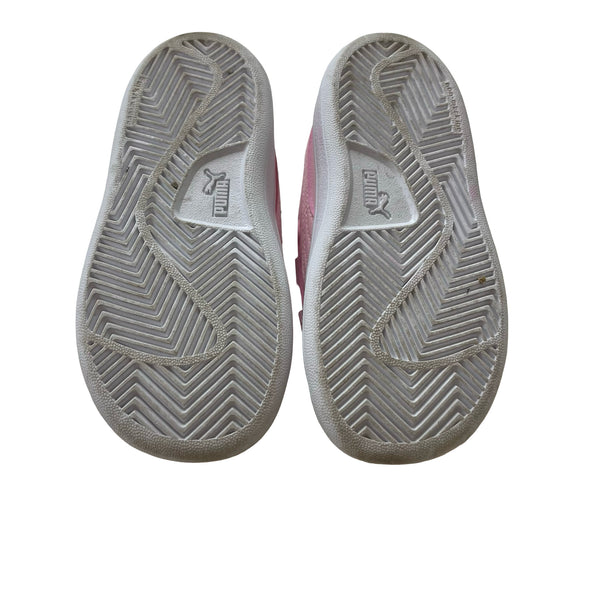 Puma Pink Velcro Sneakers - Size 6C