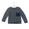 H&M Navy & Ivory Striped Cotton Sweater - Size 3-4T