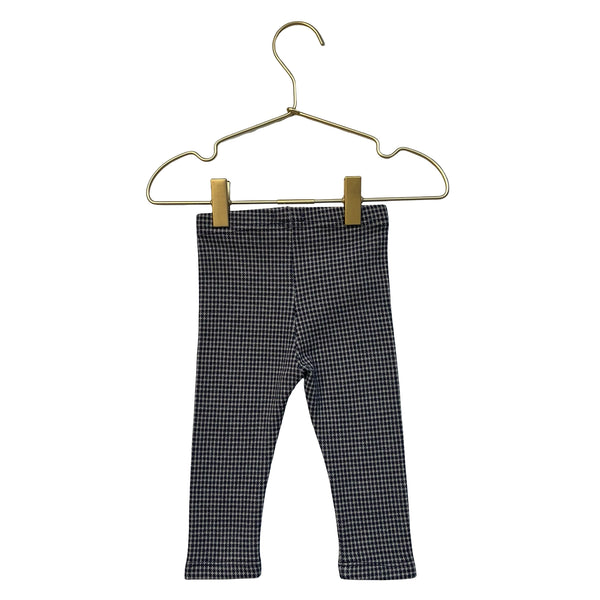 Ikks Navy & Ivory Houndstooth Leggings - Size 6 Mo