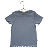 Wheat Light Blue Pointelle T-Shirt - Size 8Y