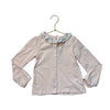 Leigh Tucker Willow Pink & Floral Collar Button Down Top - Size 3-4