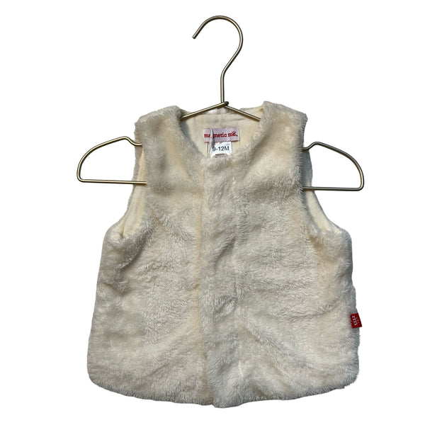 Magnetic Me Ivory Fleece Vest - Size 9-12 Mo