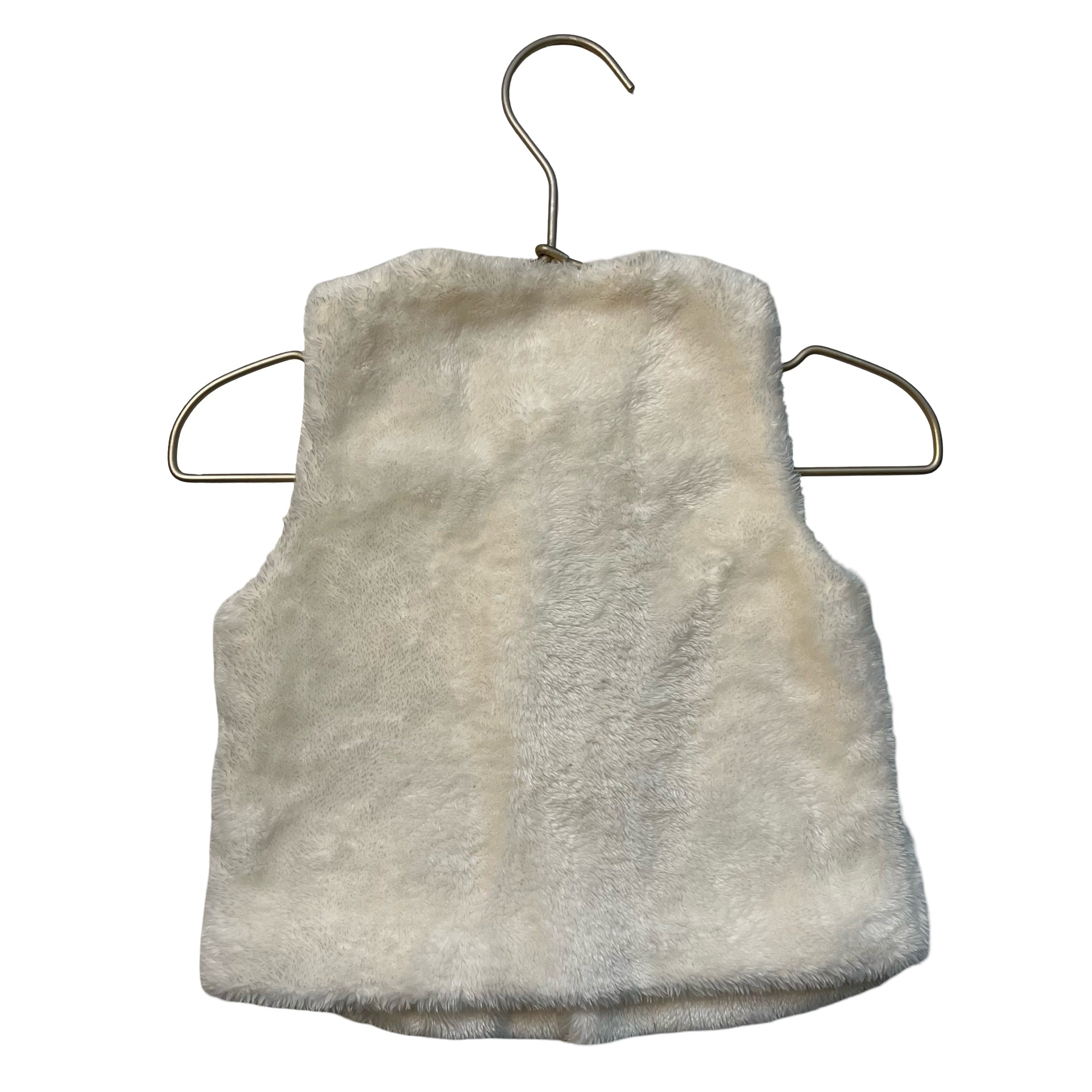 Magnetic Me Ivory Fleece Vest - Size 9-12 Mo