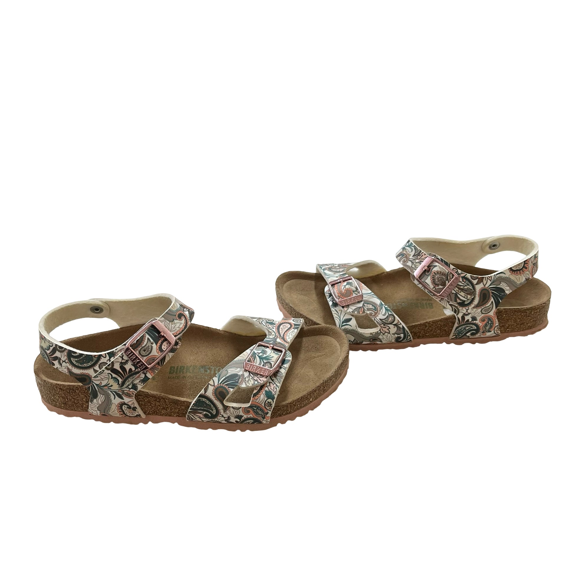 Birkenstock Pastel Floral & Paisley Sandals - Size C13 (31)