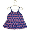 Hanna Andersson Purple Shell Print Peplum Tank Top - Size 6-7