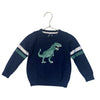 Janie and Jack Navy Dinosaur Sweater - Size 2T
