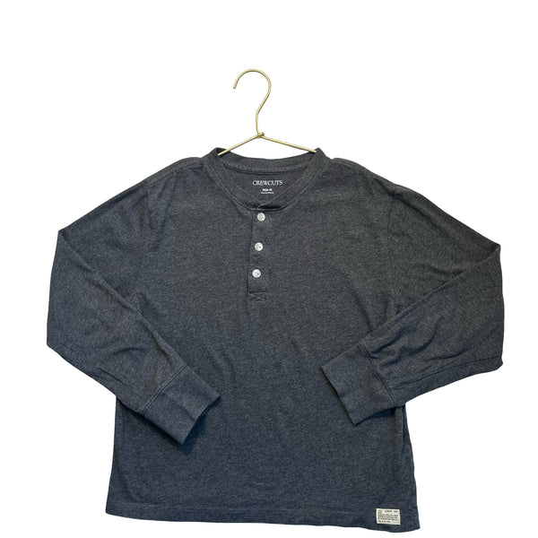 Crewcuts Dark Gray Henley Shirt - Size M 8-9