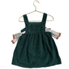 Zara Green Corduroy Overall Dress - Size 2-3