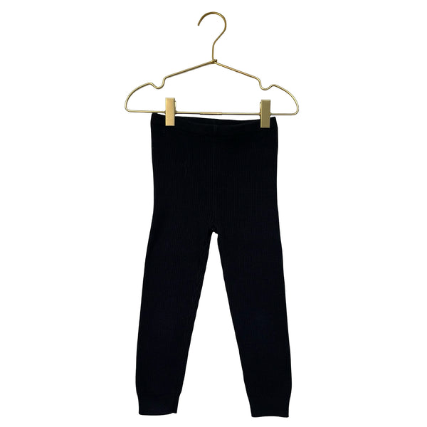 Baby Gap Black Knit Cotton Ribbed Leggings - Size 3