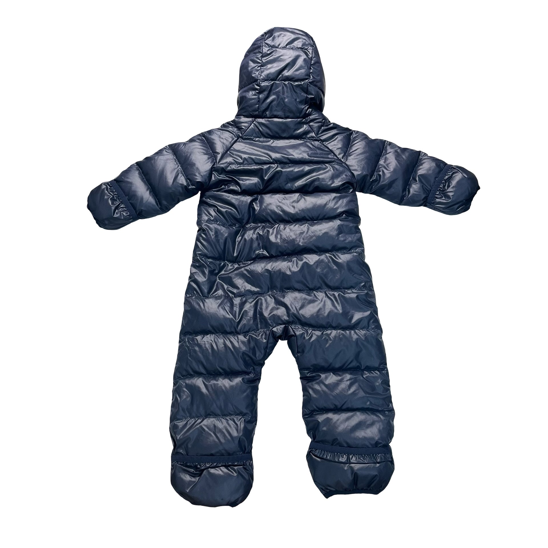 Patagonia Navy Hooded Puffer Bunting - Size 3-6 Mo