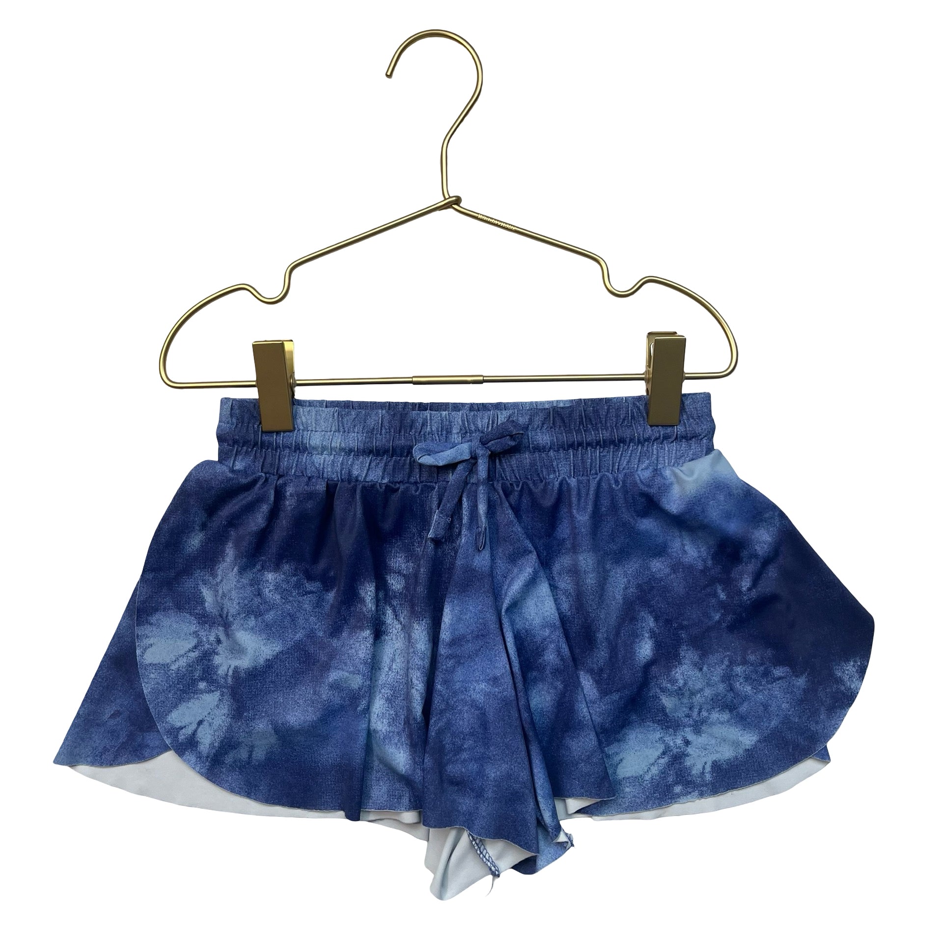 btween Blue Tie-Dye Athletic Shorts - Size 6