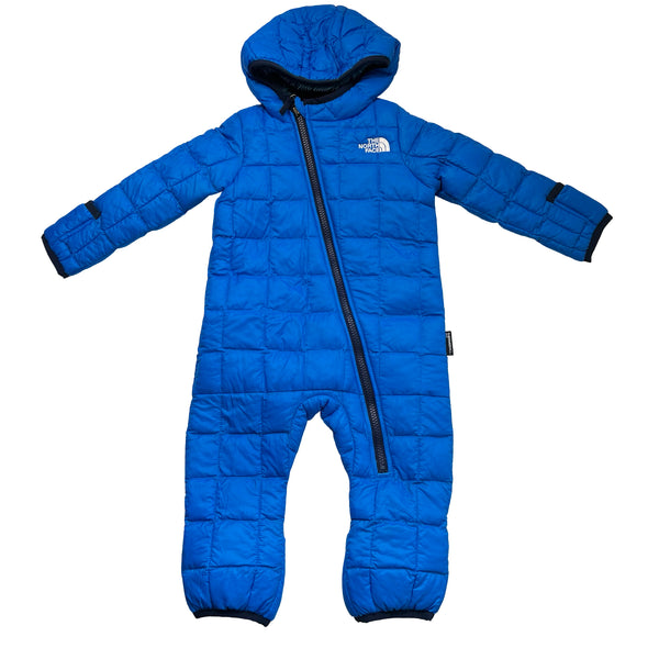 North Face Thermoball Blue One-Piece Snow Suit Bunting - Size 6-12 Mo
