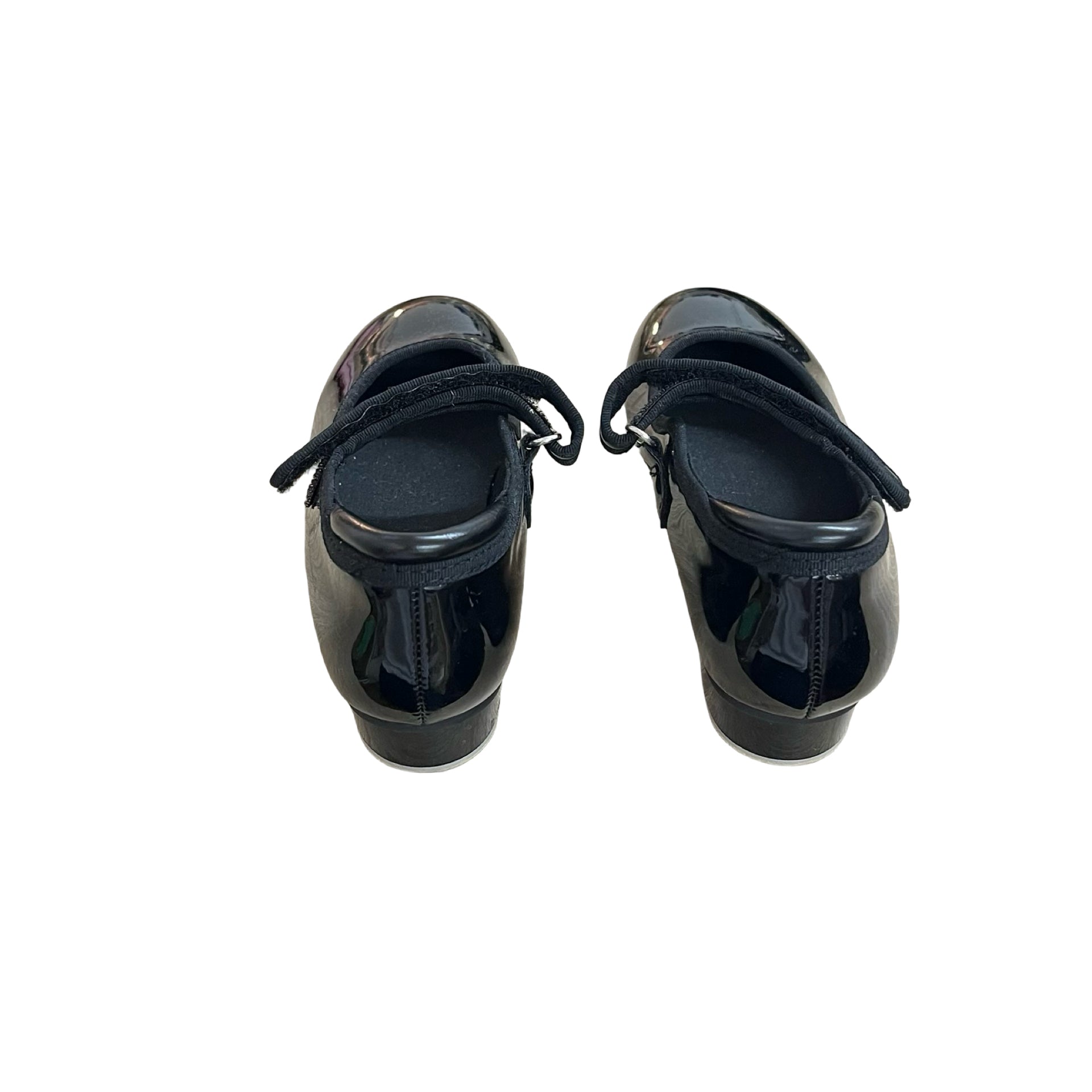 Stelle Black Patent Tap Shoes - Size 10