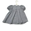Quincy Mae Gray Check Smocked Dress - Size 12-18 Mo