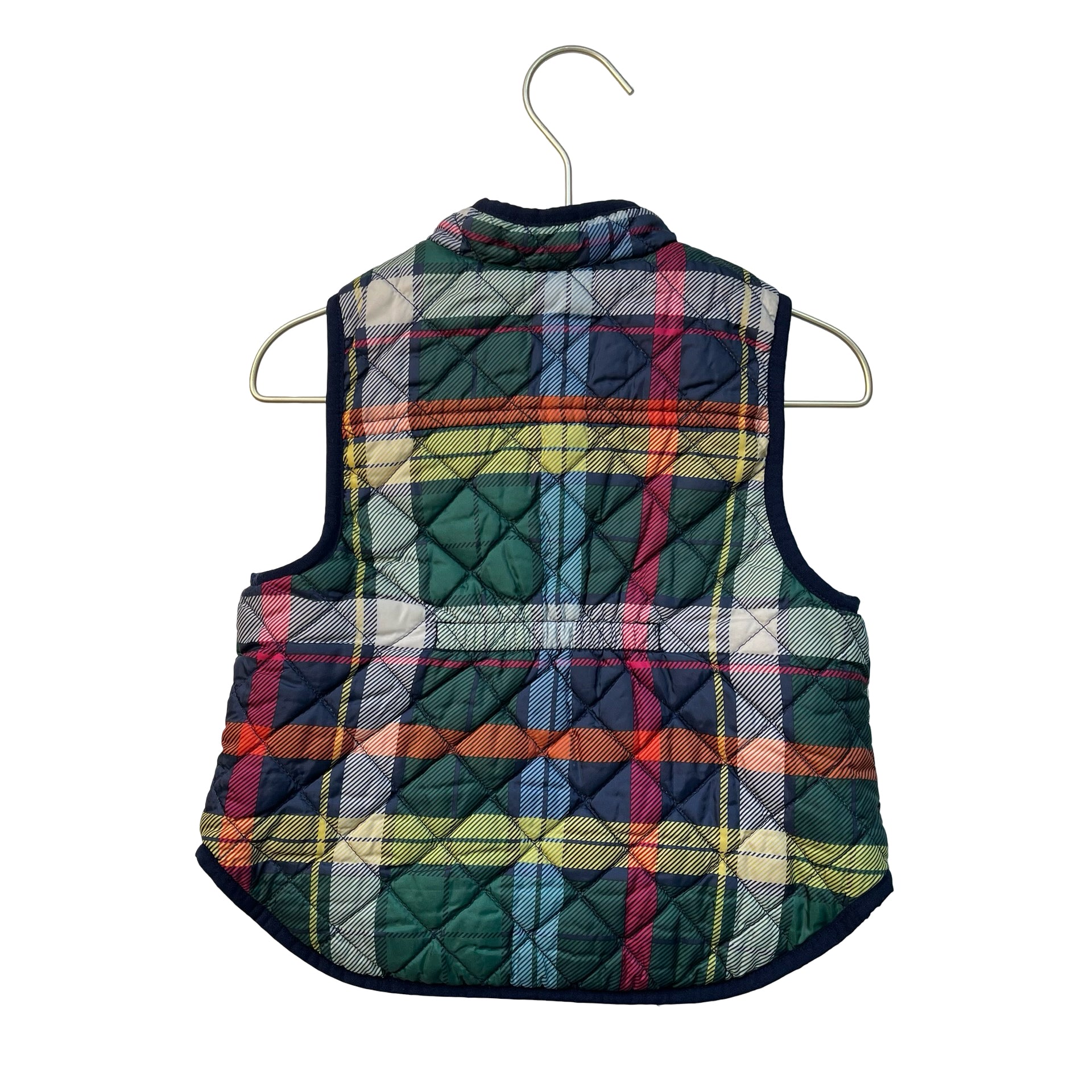 Baby Gap Sherpa Lined Plaid Quilted Vest - Size 3