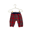 Mini Boden Jersey Lined Red Tartan Plaid Flannel Pants - Size 3-6 Mo