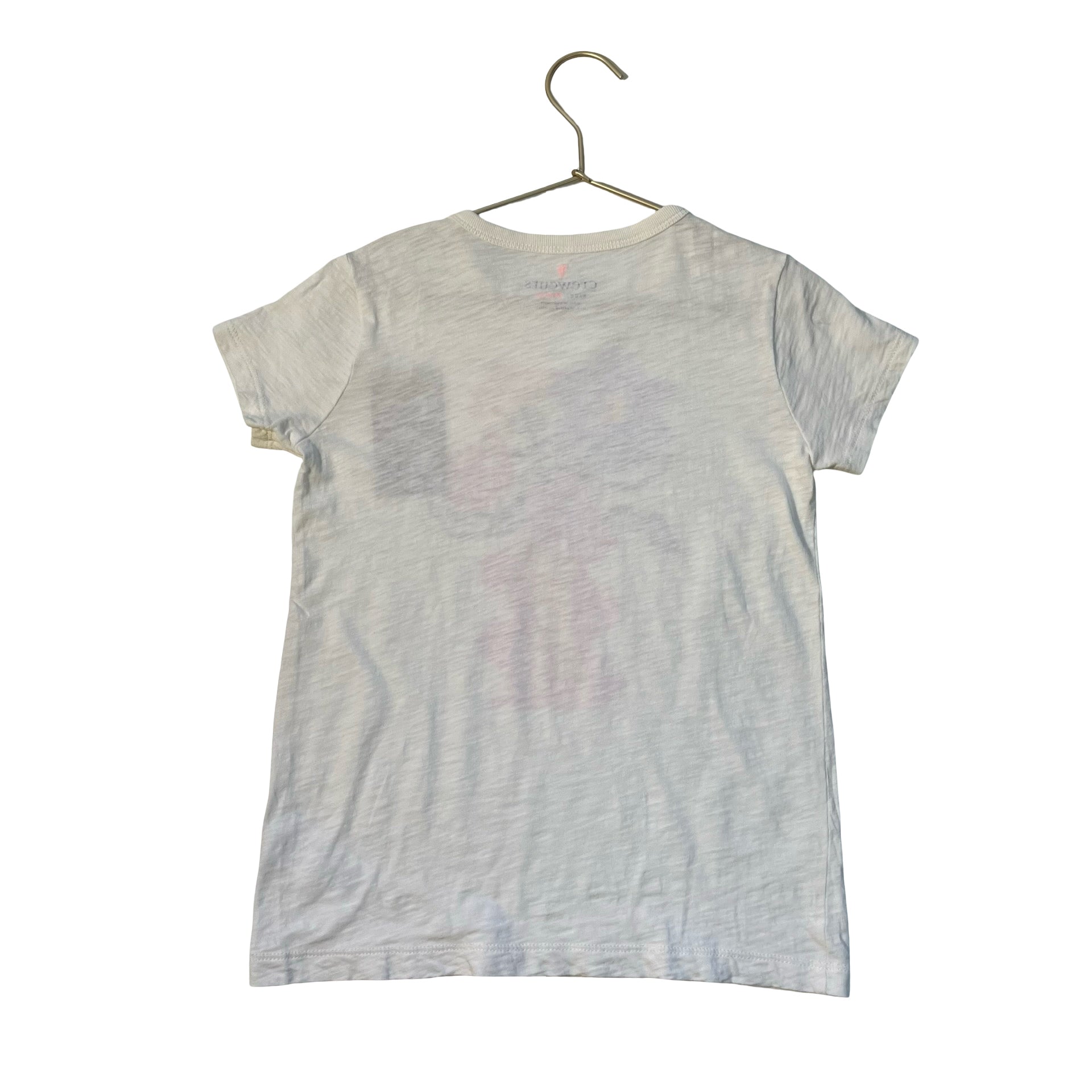 Crewcuts Ivory Flower Graphic T-Shirt - Size M 8-9