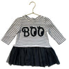 Baby Gap Ivory & Black 'Boo' Sweatshirt & Tulle Dress - Size 6-12 Mo