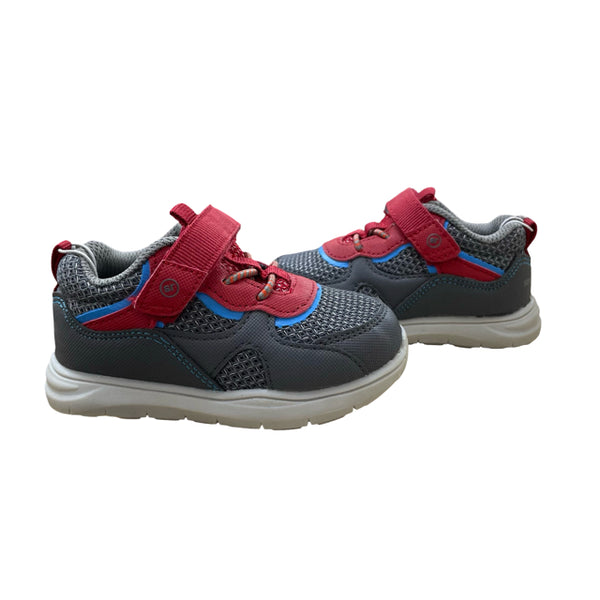 Stride Rite Gus Gray & Red Sneakers - Size 6M