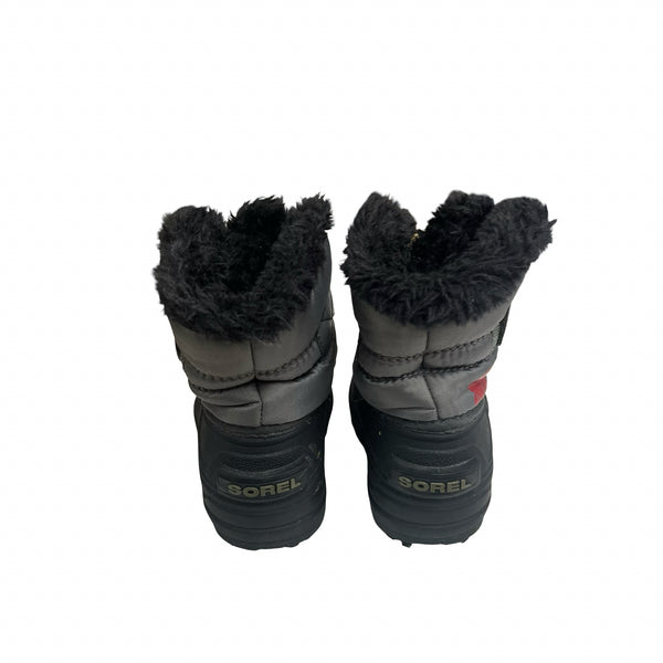 Sorel Gray, Black, Red Winter Boots - Size 5