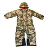 North Face Green Camouflage Hooded Snow Suit - Size 2T