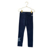 Crewcuts Navy Ribbed Velour Leggings, Glitter Stars - Size 6