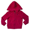 Polo Ralph Lauren Raspberry Pink Zip-Up Hooded Sweatshirt - Size 3