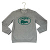 Lacoste Gray & Green Logo Sweatshirt - Size 8