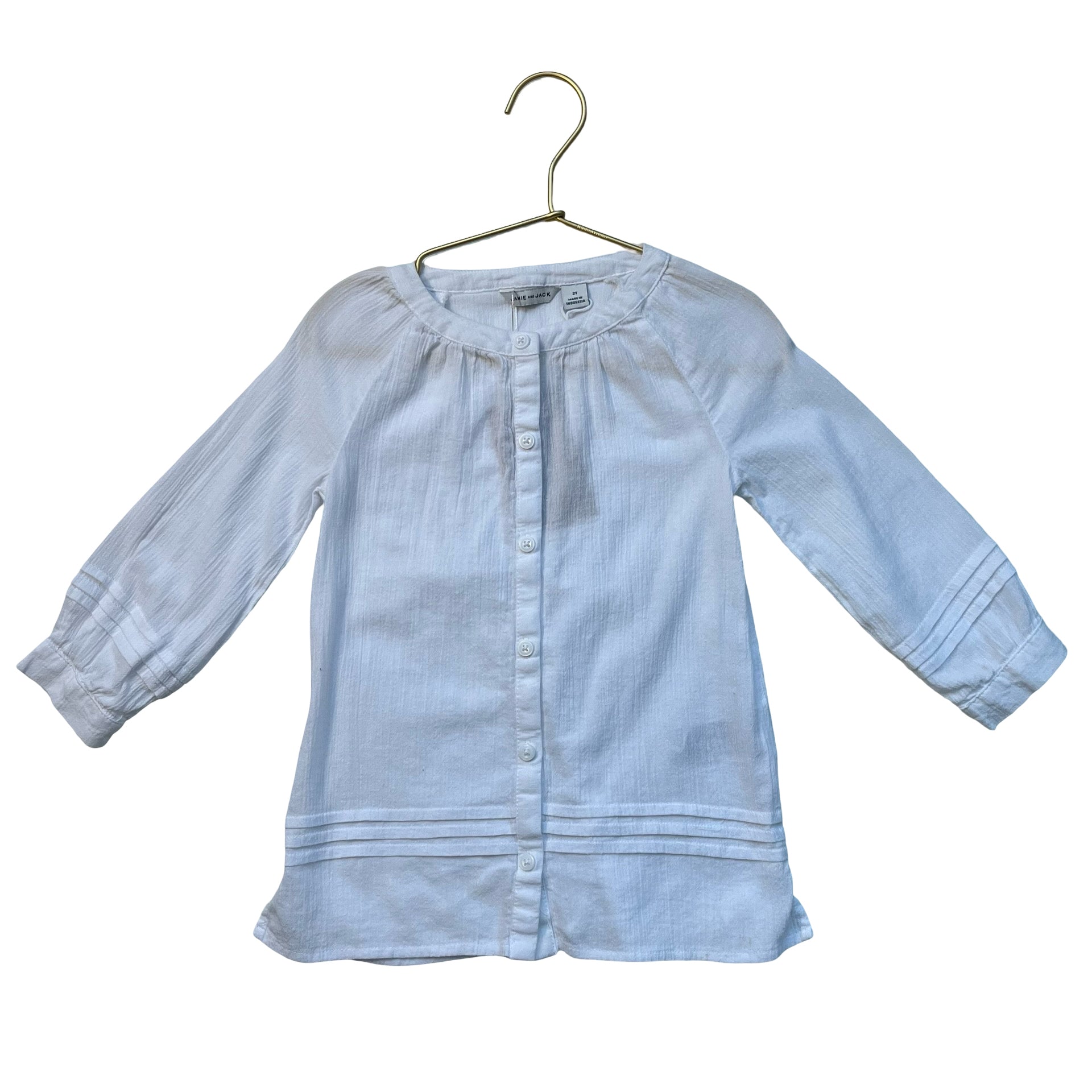 Janie and Jack White Swim Cover-Up - Size 2