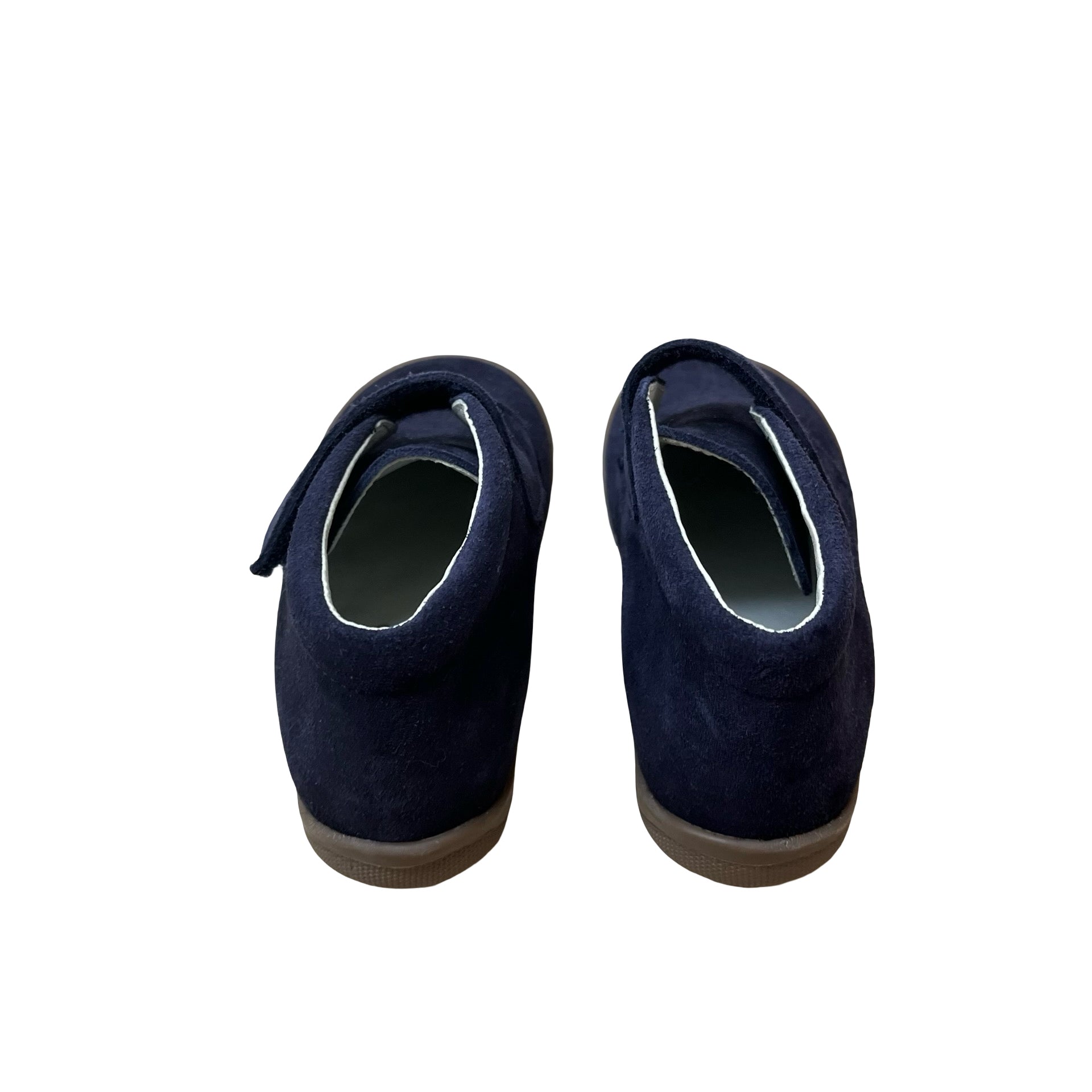 Geppettos Navy Suede Velcro Ankle Boots - Size 24 (8)