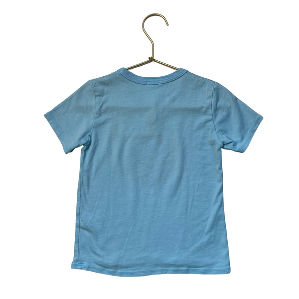Cozii Light Blue Smiley Golf Ball Graphic T-Shirt - Size 18-24 Mo
