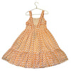 Emile et Ida Ivory & Orange Fruit Print Dress - Size 6A