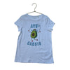 Lands' End White 'Avo Cardio' Glitter T-Shirt - Size S 7-8