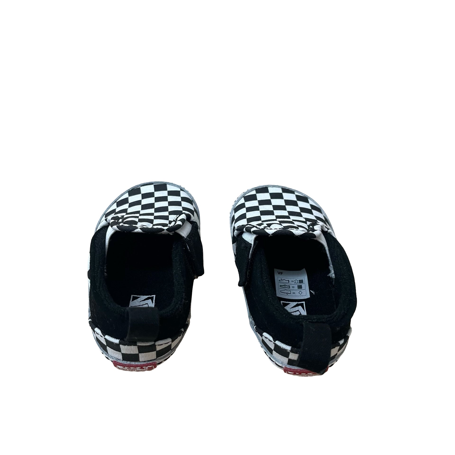 Vans Black & White Checker Slip-On Crib Shoes - Size 3