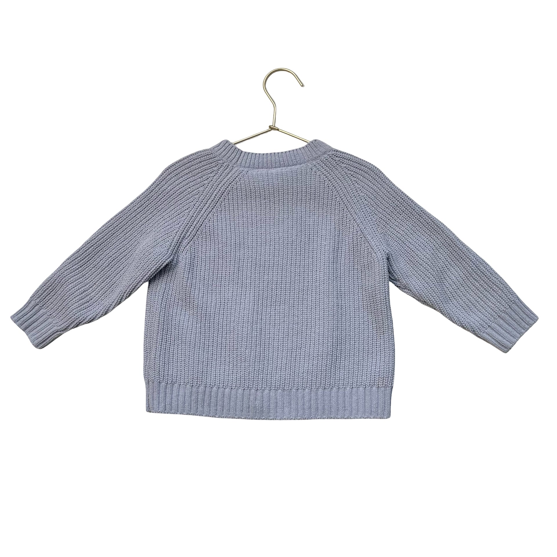 Zara Blue Chenille Sweater - Size 3