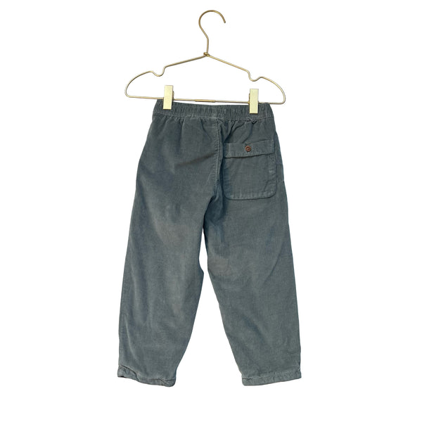 Zara Jersey-Lined Green Corduroy Pants - Size 2-3